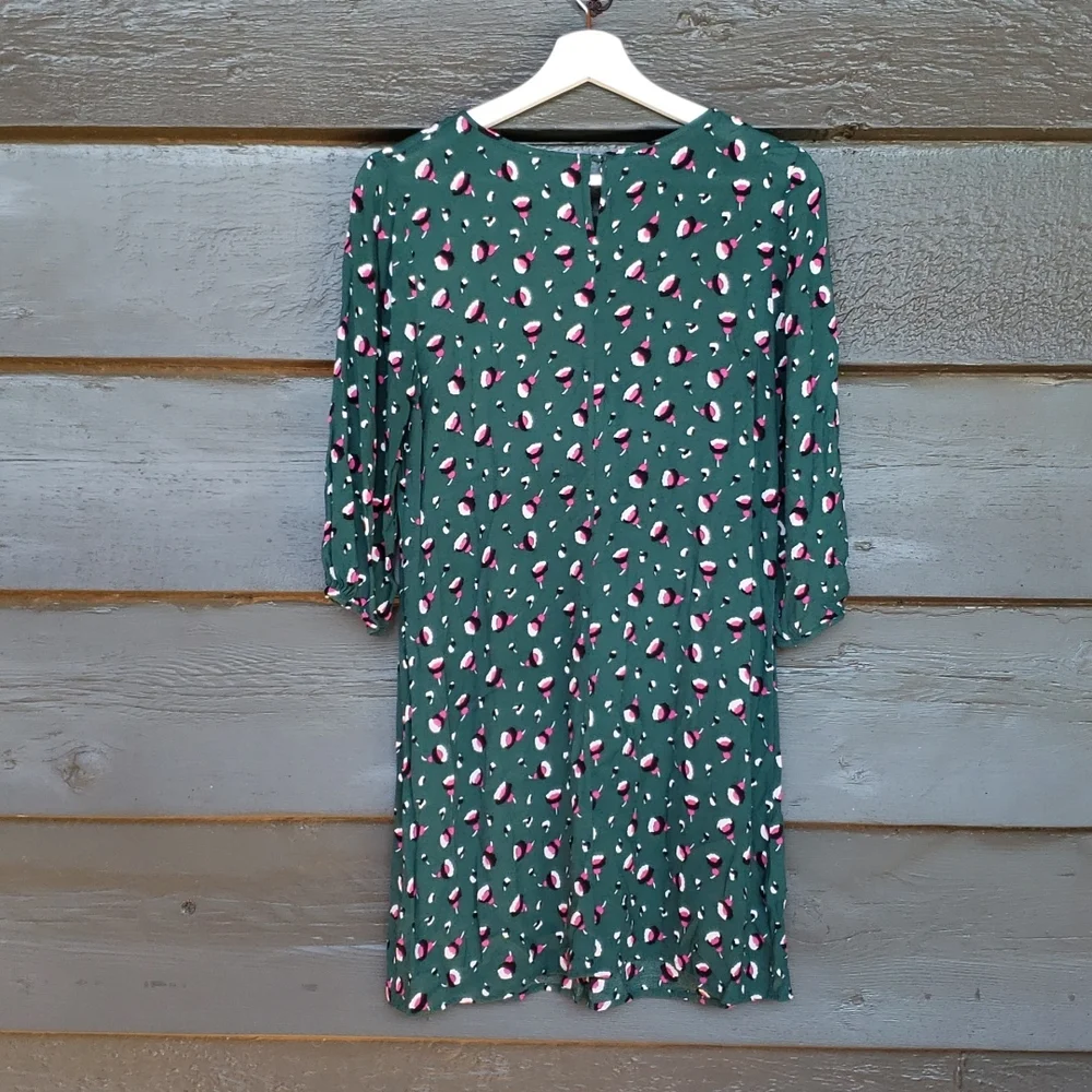 BODEN Aurelia Tunic Green Heathland Bud sz 8L Women's - Picture 5 of 10
